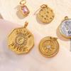 MamacitaSlay 316L Stainless Steel Zircon Star Portrait Letter Charms Necklace Earrings Bracelet DIY Accessories Women's Ornament