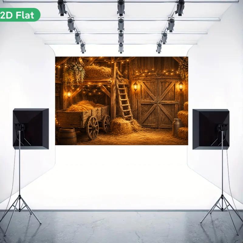 1Pcs Warm Rustic Barn Storage Barnyard Decoration Background Country Backdrop Decorations For Photo Studio Photo Booth Party