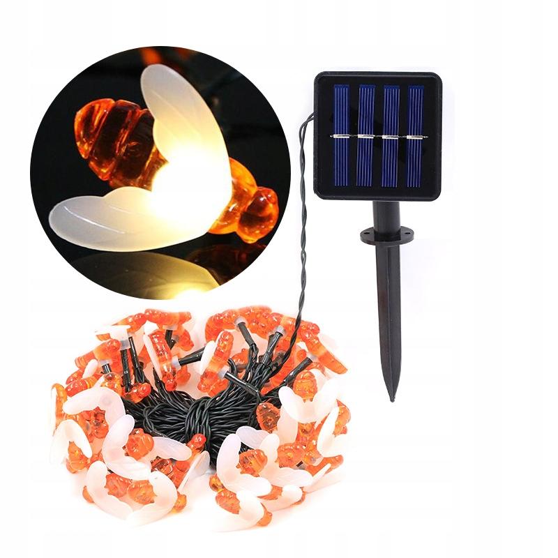 Solar Garden Lamps Set 5 Meters 20 Led Bees Cold