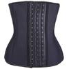 Square Buckle Latex Waist Cincher with 9 Steel Bones - Plus Size Body Shaper for Abdomen Tightening