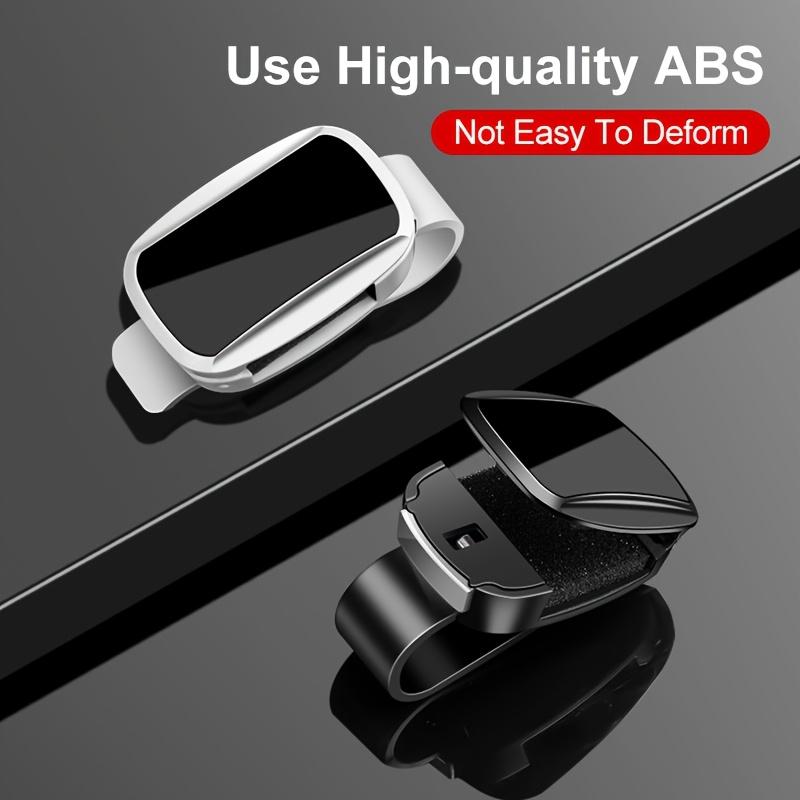 1pc YALIS Car Glasses Holder - Oval Durable ABS Resin, Easy Installation Suitable for All Models, Premium Fashion Glasses Clip