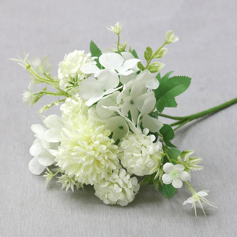 

Nordic Style 5 European-Style Colorful Hydrangea Ins Simulation Flower Wedding Arch Road Lead Holding Home Floral Decoration