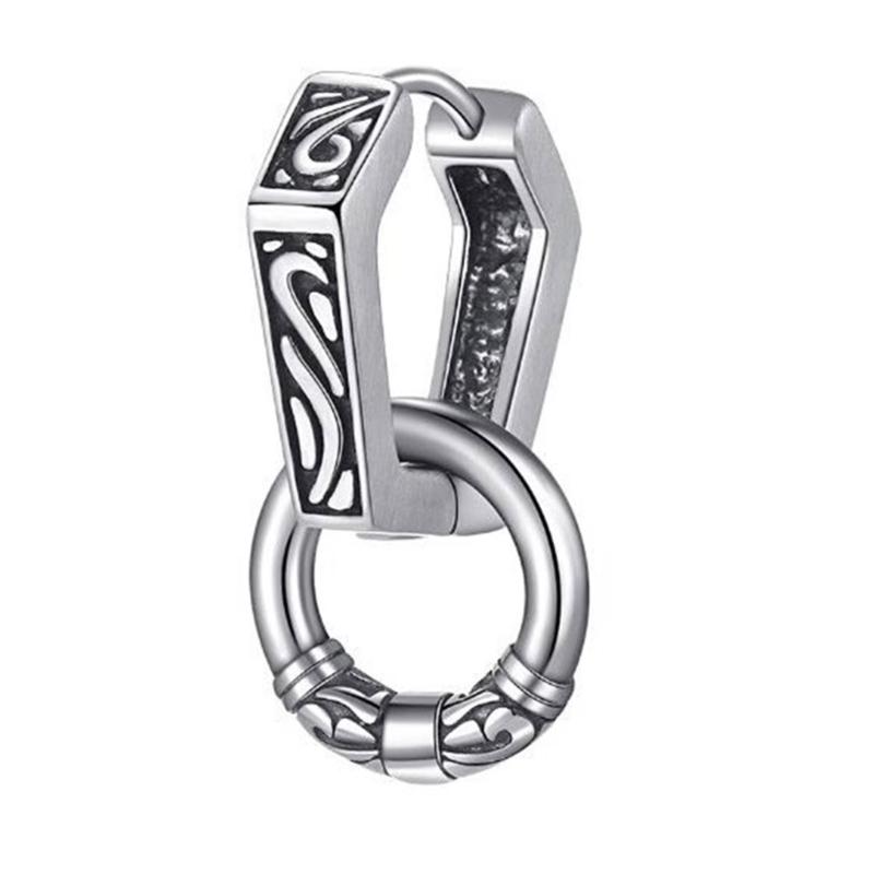 

Серьги-кольца для мужчин, подростков, геометрические серьги, модные серьги, панк-серьги, винтажные серьги, ювелирные изделия 1