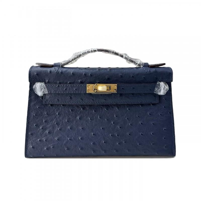 Mini Borsa Una Generazione Di Motivo Struzzo Pelle di Mucca A Spalla Cross-body Pelle Cena
