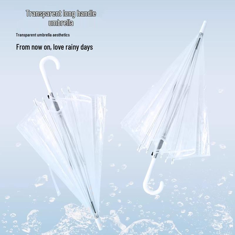 Hand-Painted Transparent Umbrella for Adults & Kids - Extra Large & Durable