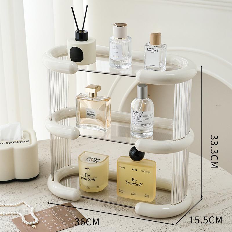 Acrylic Perfume Storage Organizer Rack Multi-layer Doll Display Stand Holder Transparent Desktop Entryway Storage Box Organizer