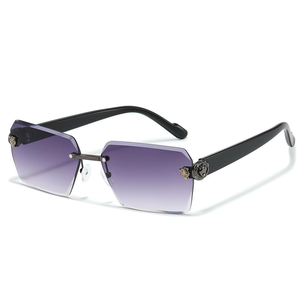 New square European and American sunglasses, fashionable and versatile street photography trend UV-proof men's and women's retro sunglasses