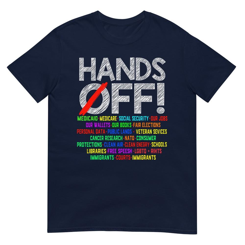 Hands Off Protest Social Security And Medicare Protest TShirt S