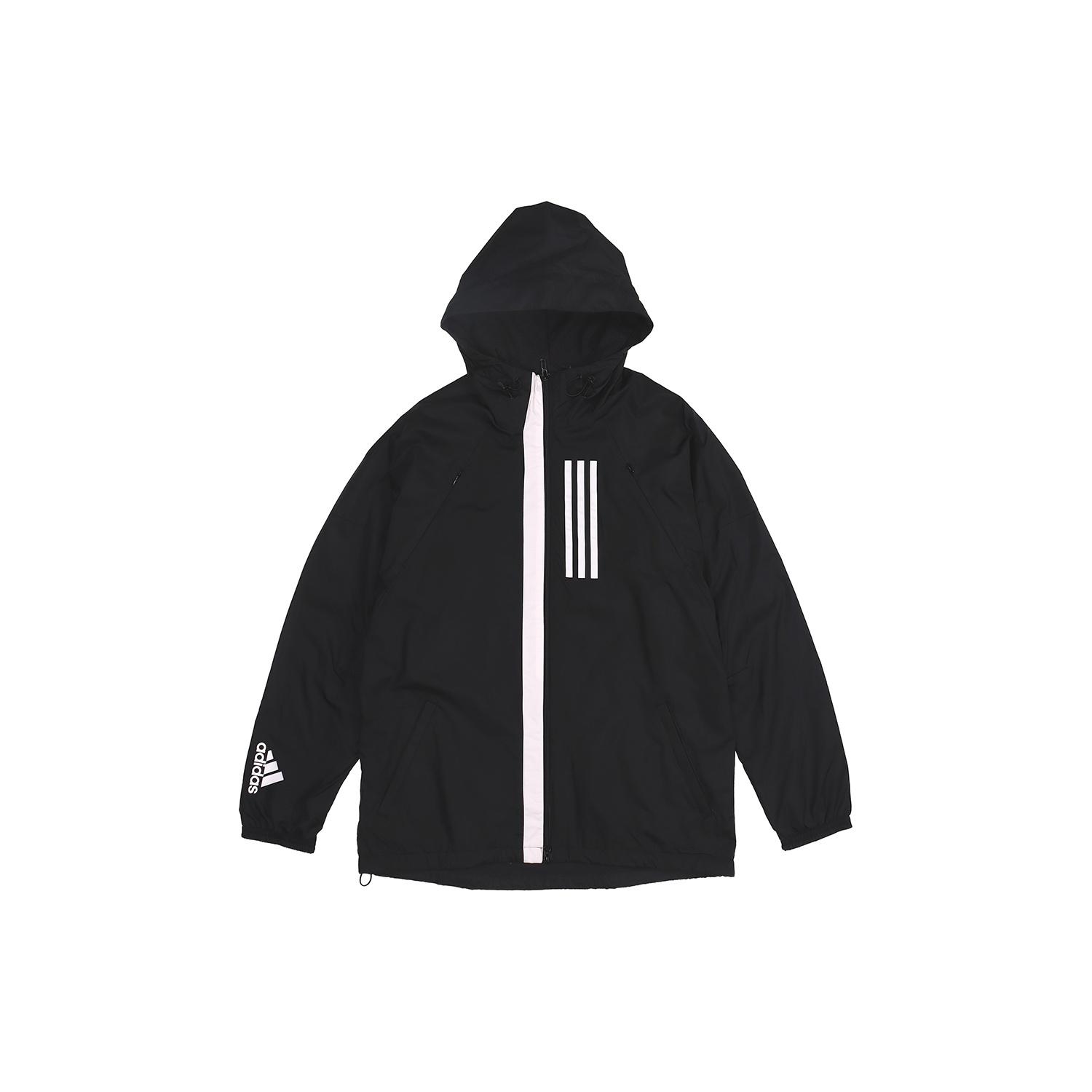adidas Outdoor Windproof Sports Hooded Jacket Black Men s DZ0052 M