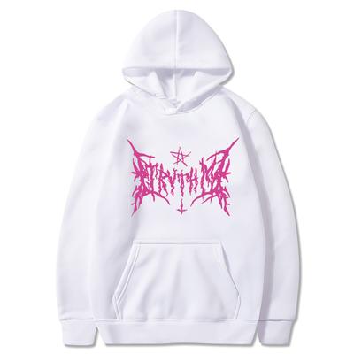 Women's Long Sleeves Hoodies for Women Streetwear Gothic Letter Y2k Hooded Sweatshirt Casual Loose Woman Clothes Tops
