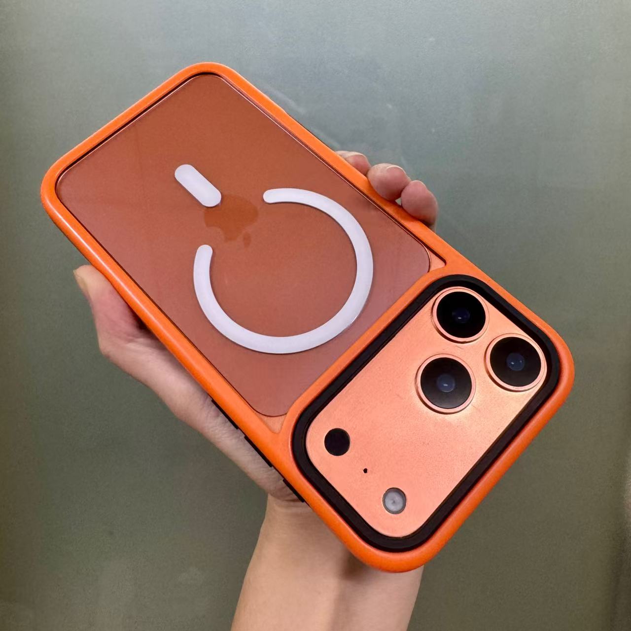 

New Color Transparent Magnetic Phone Case For 17 17 Air 17Pro 17 Pro Max For Magsafe Wireless Charge Shockproof Cover Coque iPhone17 Pro помаранчевий