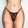 Sexy Lace Underwear For Women Low Rise Adjustable Thongs Transparent G-String Female Breathable Underpants Lingerie