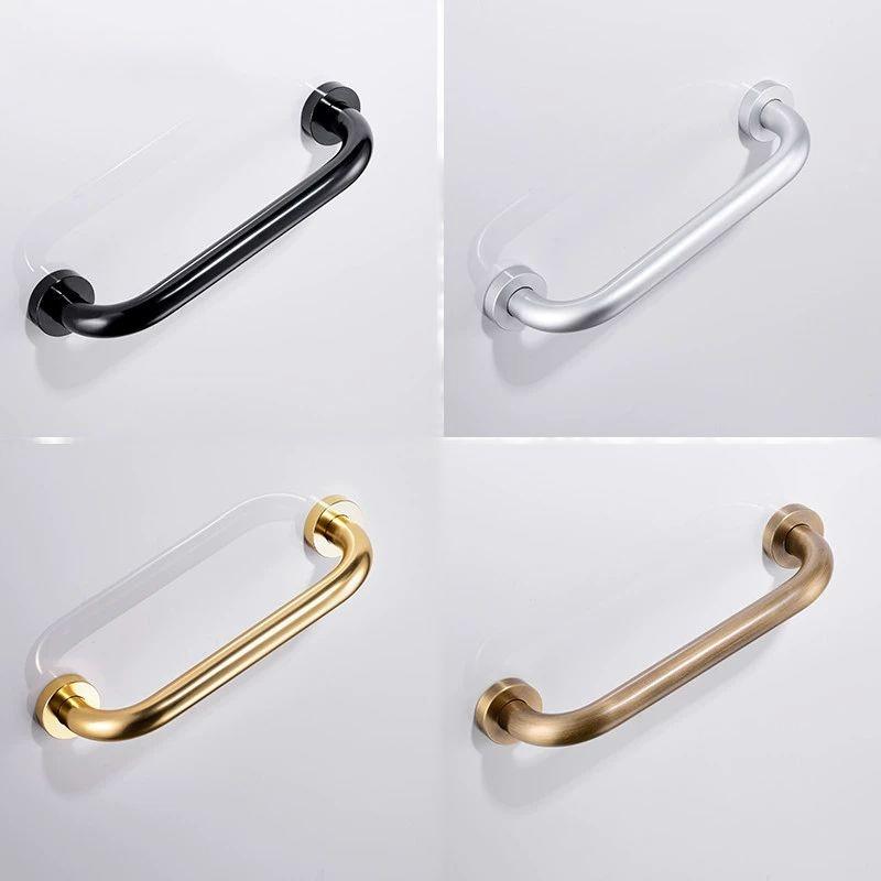 Grab Rail Gold Wall Mounted Bathroom Armrest Handle Bathtub Grab Bar Toilet Elderly Handrail Home Safety Black Chrome Antique