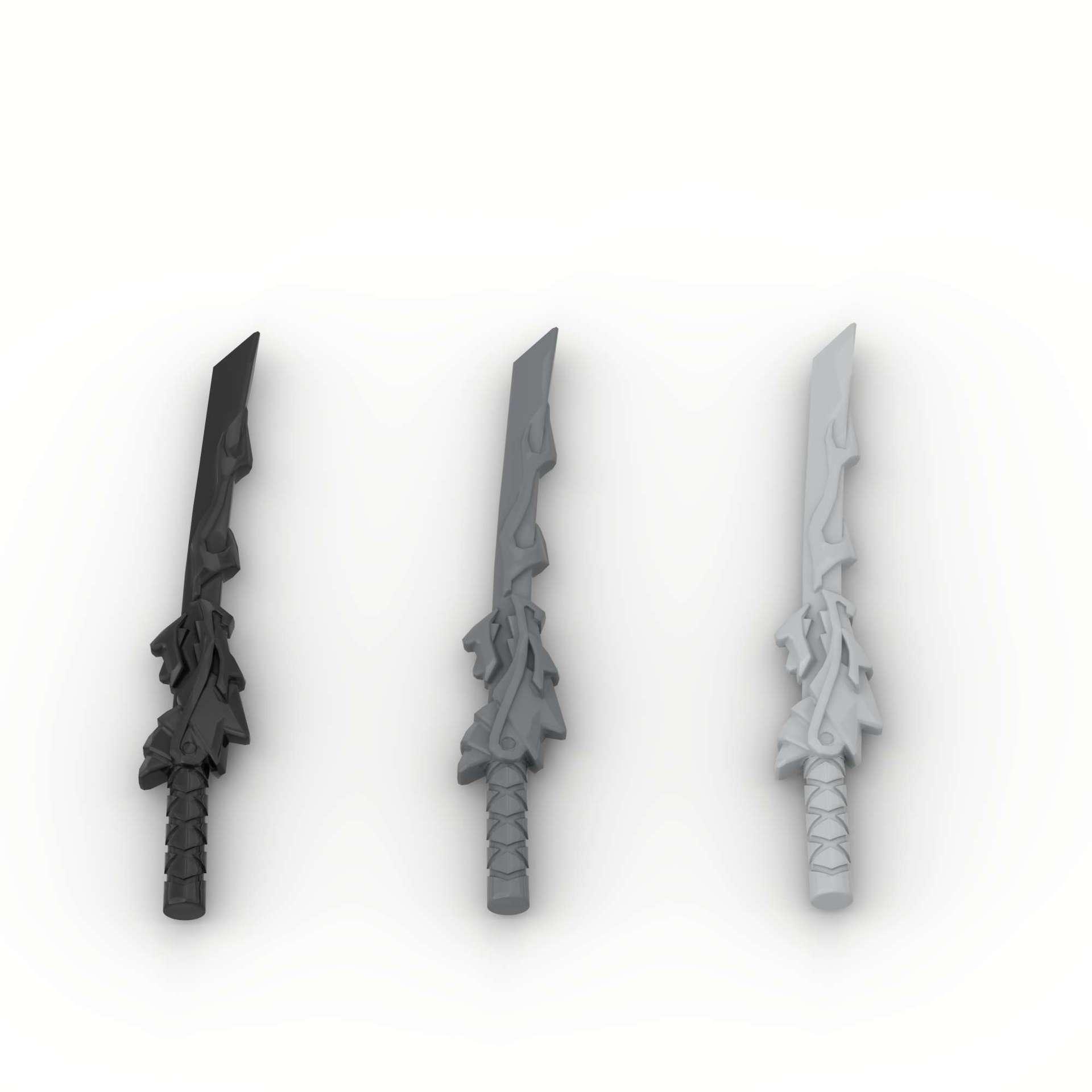 Dragon Knife Minifigure Building Blocks - 93055 Parts, Educational and Compatible
