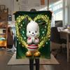 1PC Pochacco Print Flannel Blanket, High quality All Seasons, Home Decor, Warmth and Comfort, Perfect for Christmas Gifts