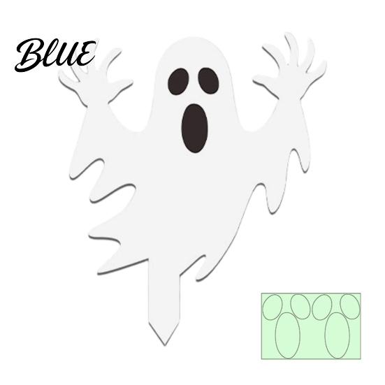Spooky Garden Figures Halloween Ghost Stake Glow-in-The-Dark Yard Sign Pumpkin Luminous Lawn Ornaments Scarecrow Acrylic Decoration for Pathway