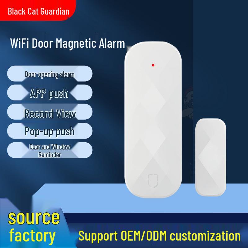 Smart Home WiFi Magnetic Door/Window Alarm - Remote Reminder & Anti-Theft System