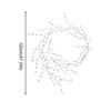 Crystal Garland For Christmas Tree Sparkling Pendant Realistic Decorations Bead Garland For Outdoor Chandelier Mantel Porch