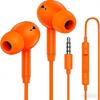 Corded Earbuds In-Ear Earphones Noise Isolating Headphone with Microphone 3.5mm/Type C Ear Buds for Smartphones Music