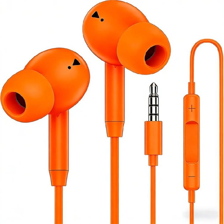 Corded Earbuds In-Ear Earphones Noise Isolating Headphone with Microphone 3.5mm/Type C Ear Buds for Smartphones Music
