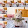 Toy Plush Rabbit Doll Clothes Couple Key Chain Backpack Accessory Gift Birthday