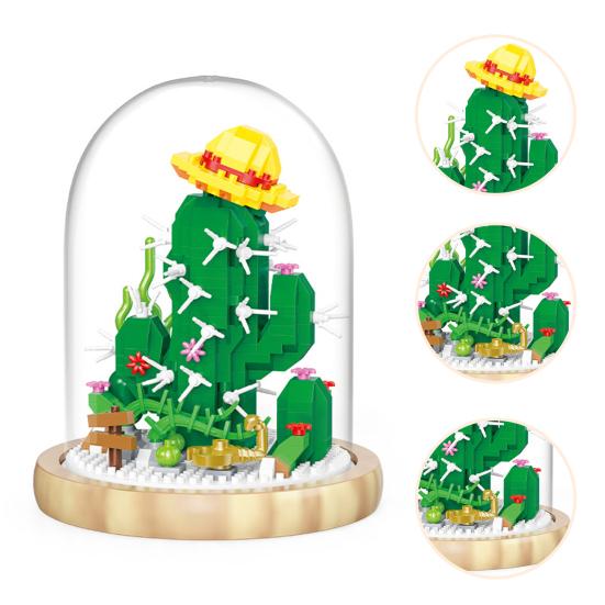 Excellent Flowers Building Toys Smooth Surface Bonsai Flower Block Set