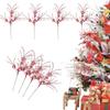 Glitter Pink Fireworks Star-Shaped Christmas Tree Decoration Branches