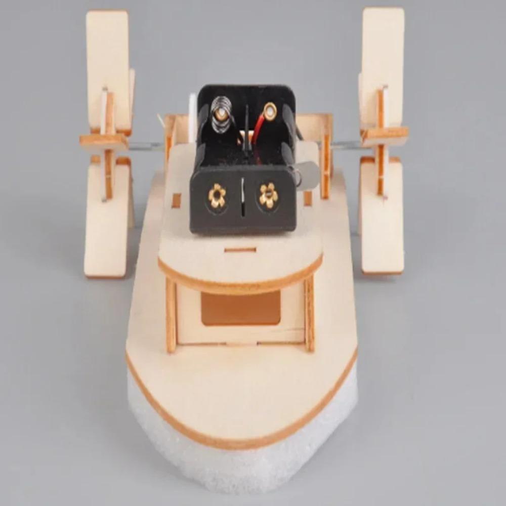 Modellino di Nave in Legno Fai da Te Piccolo Materiale per Costruttori Giocattolo Regalo Set Esperimento Scientifico Materiale di Assemblaggio Confezione Giocattolo Regalo di Compleanno