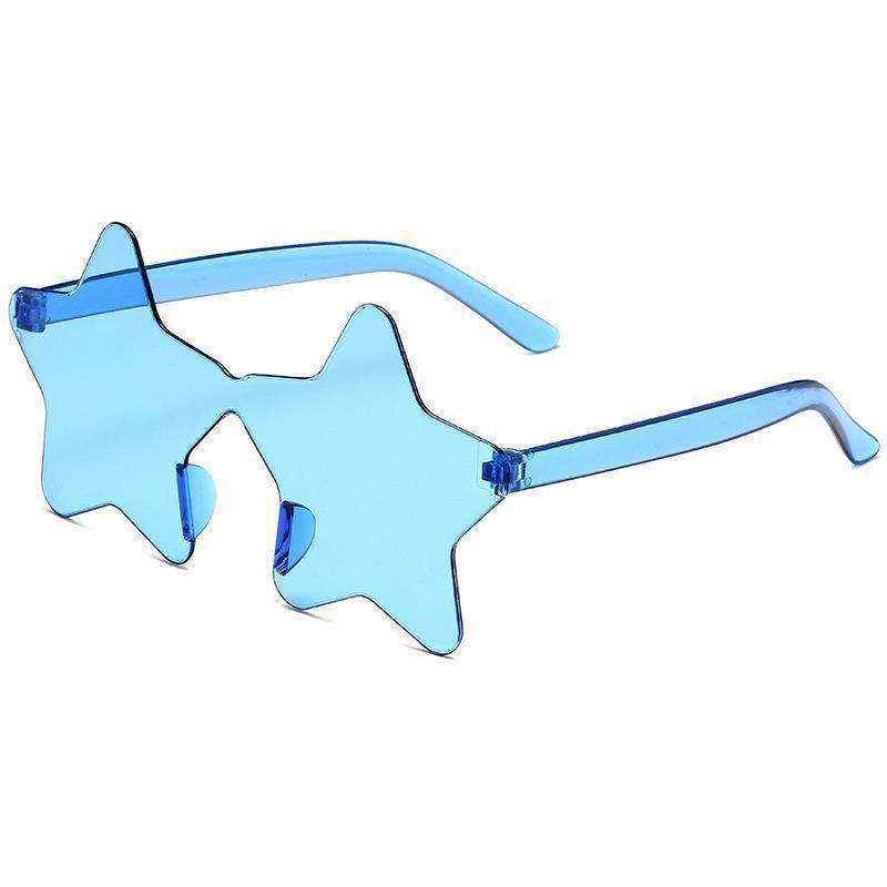 Flame Sunglasses - Trendy Frameless UV Protection Candy Color Shades for Dance Parties