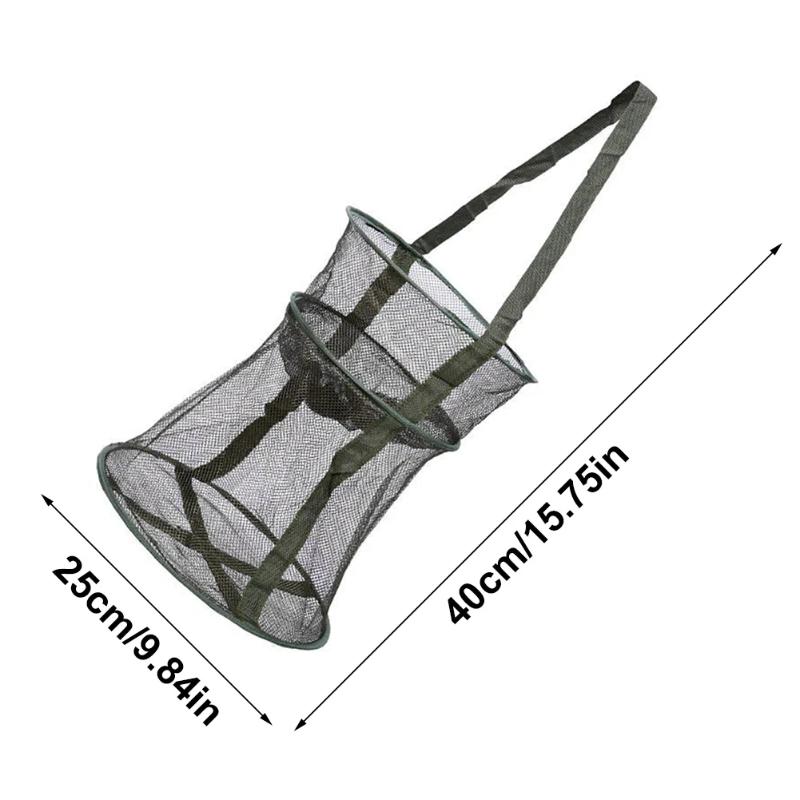Collapsible Fishing Net Shrimp Fish Trap /Carp /Eels Traps Fishing Net - Perfect Fishing Tackle for Outdoor Enthusiasts