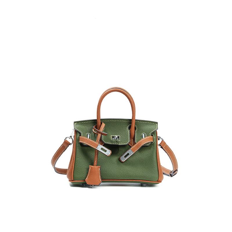 

Платиновая сумка через плечо из натуральной кожи большой вместимости - Универсальная высококлассная сумочка для женщин и офисных работников