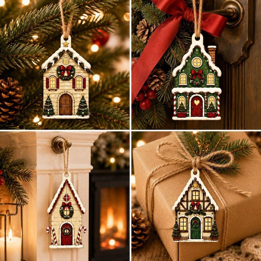 Multicolor Christmas Hanging Garland Leaves Nut Squirrel Wall Decoration  Christmas Party
