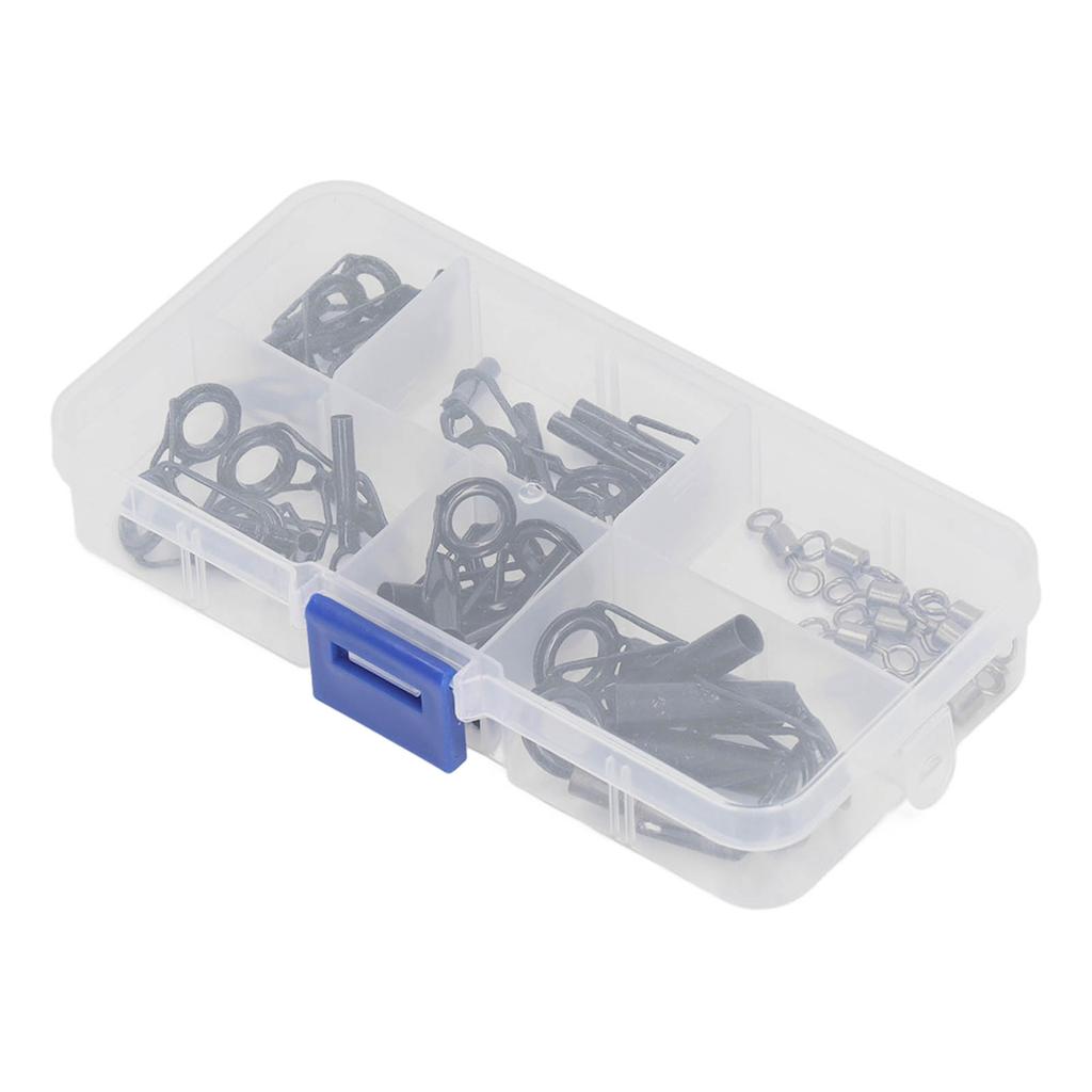 Ceramic Guide Ring Set Stainless Steel Frame Fishing Rod Eye Guide Suit Fishing Rod Tip Repair Parts