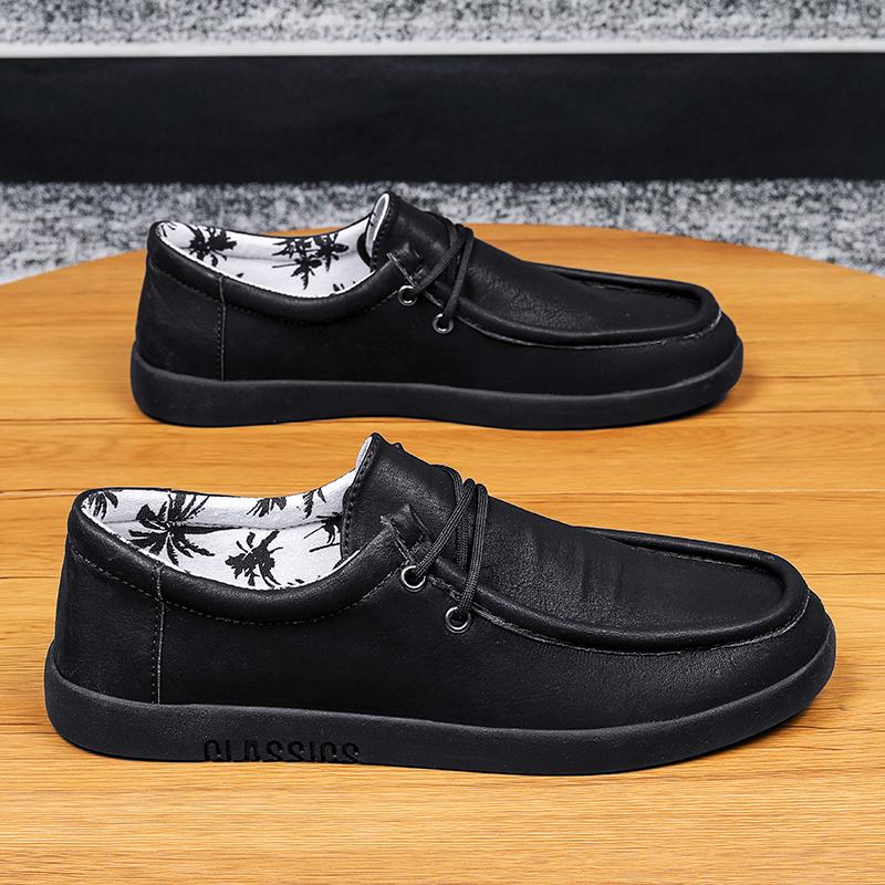 Модные повседневные туфли из кожи ручной работы для мужчин — фото 7