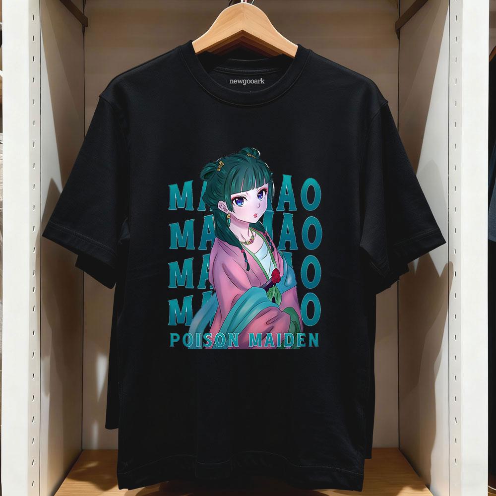 Maomao Maiden The Apothecary Diaries Tshirt Harajuku Anime Women Unisex Vintage Printed Tshirt Cotton Oneck Adult Tee