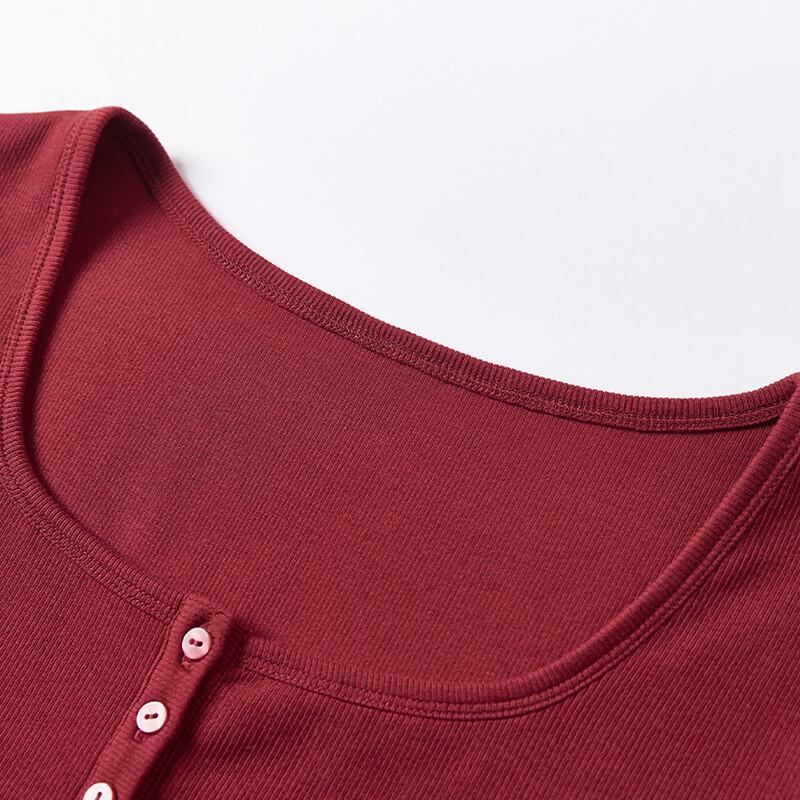Women's Slim Fit U-Neck Knit T-Shirt