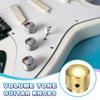 uxcell Set of 6 Metal Guitar Inch Universal Audio Control Dome Bass Speed Control Shaft Wrench Gold Knobs, 1/4 Volume, Tone, Knobs, Knobs, Guitar/Bass