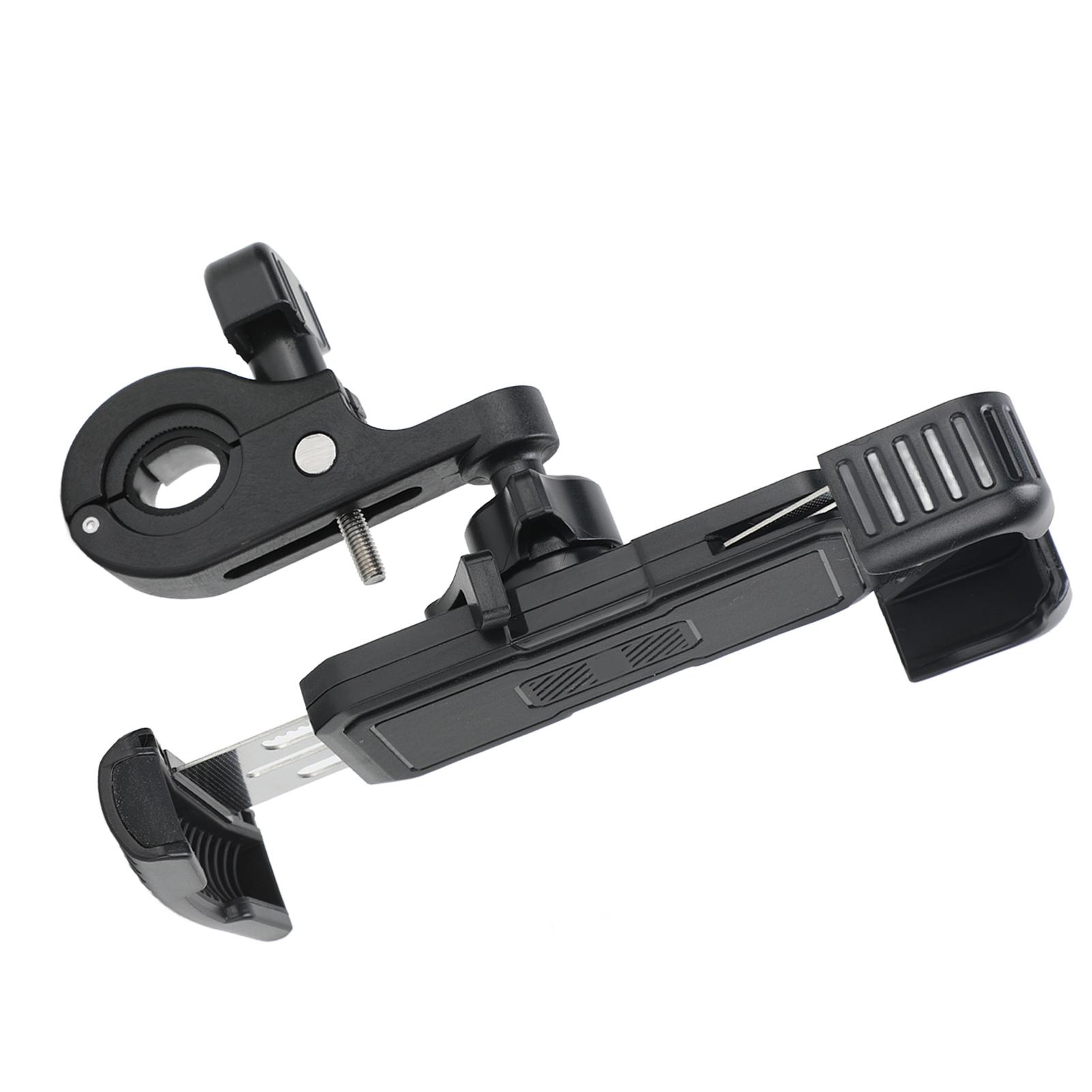 

Bike Phone Holder Mount Shockproof Mobile Phone Navigation Bracket for Motorcycle Electric Bicycle Black