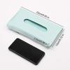 Simple PU Leather Car Tissue Box Car Sun Visor Hanging Tissue Box Holder Dashboard Armrest Storage Organizer Auto Interior