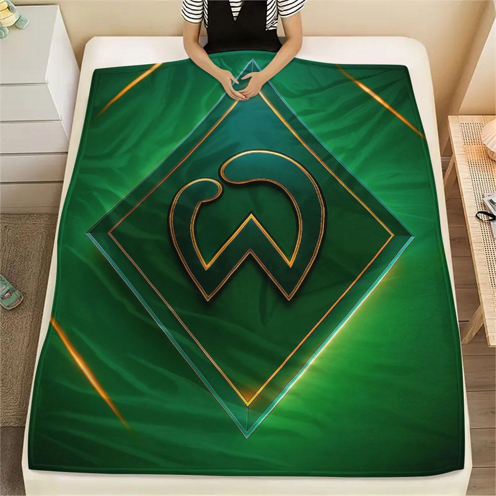 1PC SV Werder Bremen Patterned Flannel Blanket Suitable For All Seasons for Home Decor Warmth and Comfort Gifts Holiday Present