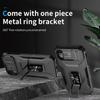 For iPhone XR Case TPU+PC Ring Kickstand Phone Cover Support Magnetic Car Mount -  Black