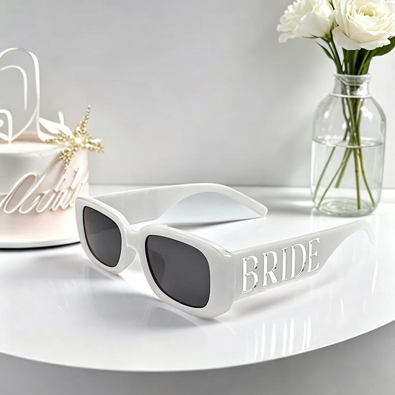 BRIDE Theme Sunglasses for Cross-border Wedding or Bachelorette Party белый