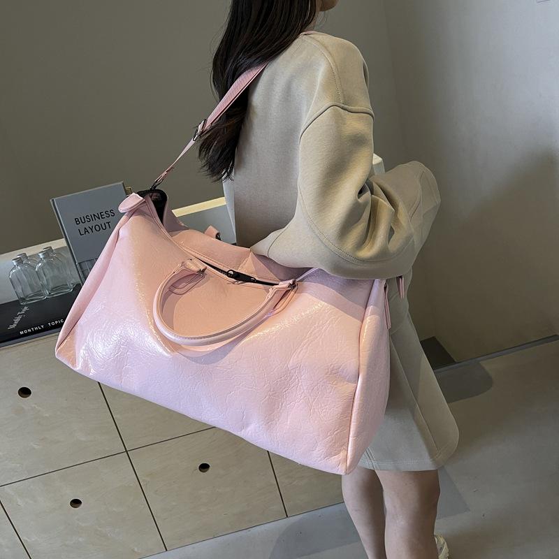 PU Waterproof, Simple and Fashionable, Large-capacity Portable Commuting Luggage Bag for Business Trips, Outdoor Play and Sports Storage Luggage Bag