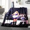 1Pc Guitar Performance Stage Blanket Soft Throw Blanket For Home Bedroom Bed Sofa Travel Office Solid Christmas Blanket