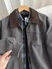Men's Retro Lapel Workwear Jacket - Spring/Autumn Loose Fit Trendy Outerwear