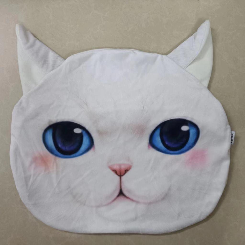 35cmx36cm 3D Cute Cat Dog Head Pillow Cushion Home Sofa Car Seat Cushions Creative Cartoon Cat Nap Pillow Cushion Gift