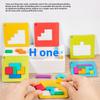 1 Set Tangram Math Toys Building Blocks Board Color Shape Game For Kids Gifts 3D Two-Person Interactive Desktop Puzzle Game