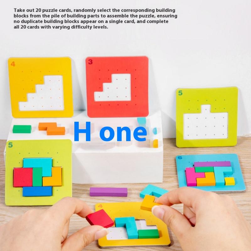 1 Set Tangram Math Toys Building Blocks Board Color Shape Game For Kids Gifts 3D Two-Person Interactive Desktop Puzzle Game