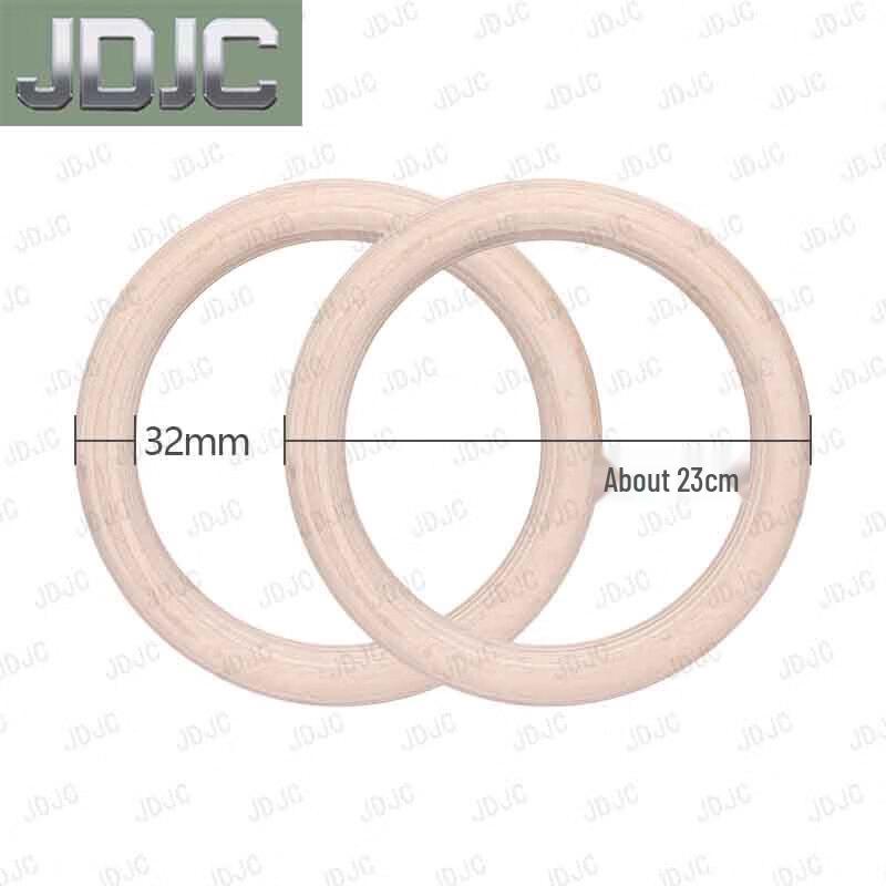 JDJC National Standard Birch Wood Gymnastics Rings
