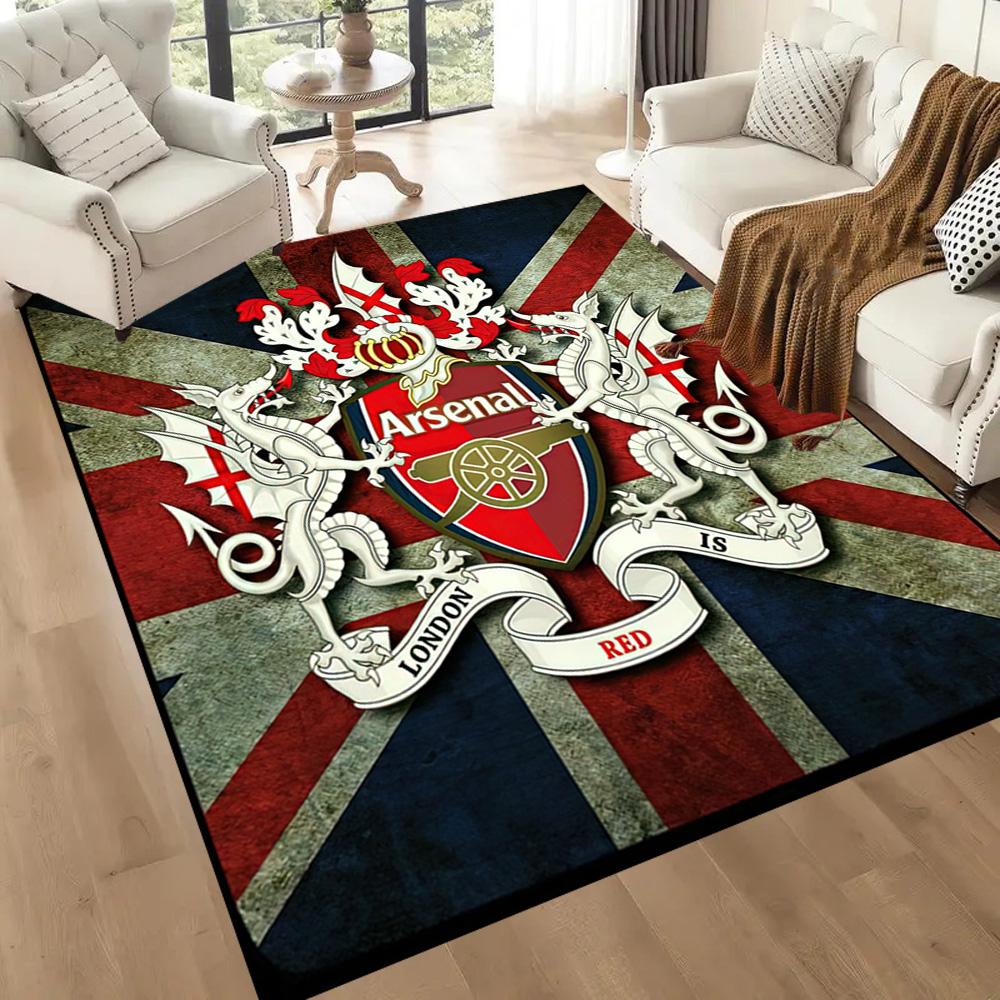 Arsenal Area Rug Perfect for Living Rooms Decorate Room Dining Room Hallway Anti-slip Rug Anime Office Decor Perfect Birthday/Christmas Gift Idea